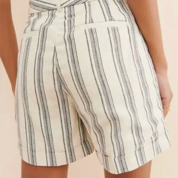 NWT Ralph Lauren Linen Blend Pinstripe Shorts - Picture 3 of 7
